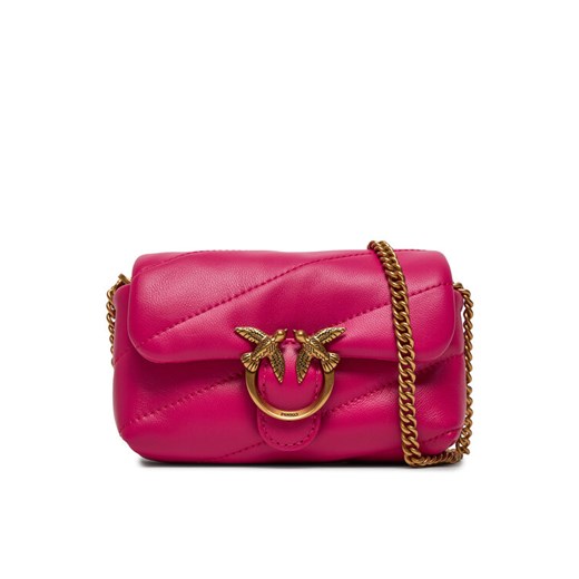 Torebka Pinko Love Puff Micro C PE 24 PCPL 100041 A0F2 Różowy ze sklepu eobuwie.pl w kategorii Kopertówki - zdjęcie 182023953
