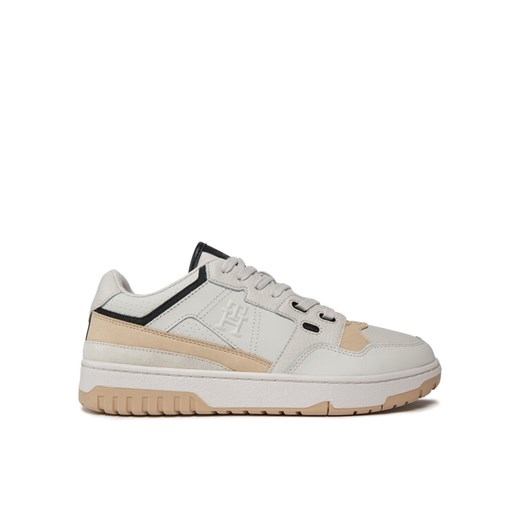 Sneakersy Tommy Hilfiger Th Basket Street Lth FM0FM04874 Beżowy ze sklepu eobuwie.pl w kategorii Buty sportowe męskie - zdjęcie 182023980