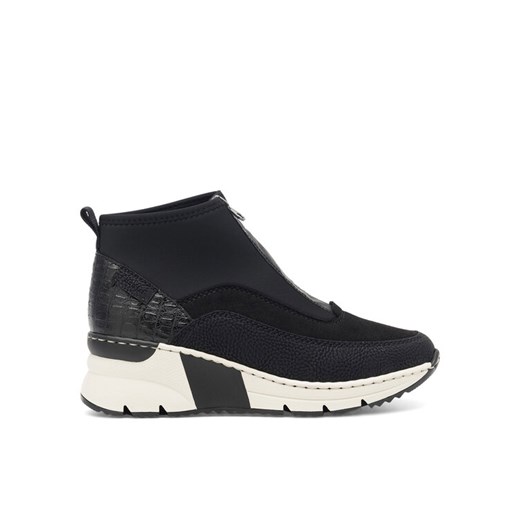 Sneakersy Rieker N6352-00 Czarny ze sklepu eobuwie.pl w kategorii Buty sportowe damskie - zdjęcie 182024430