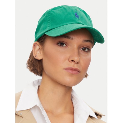 Czapka z daszkiem Polo Ralph Lauren 211912843002 Zielony ze sklepu eobuwie.pl w kategorii Czapki z daszkiem damskie - zdjęcie 182024502