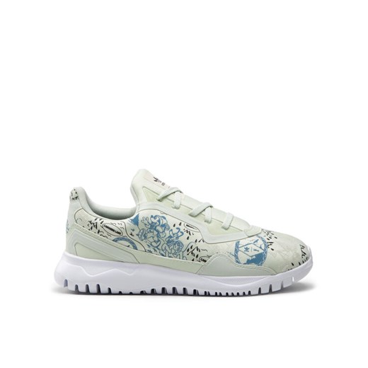 Sneakersy adidas Originals Flex J GX9245 Zielony ze sklepu eobuwie.pl w kategorii Buty sportowe dziecięce - zdjęcie 182024520