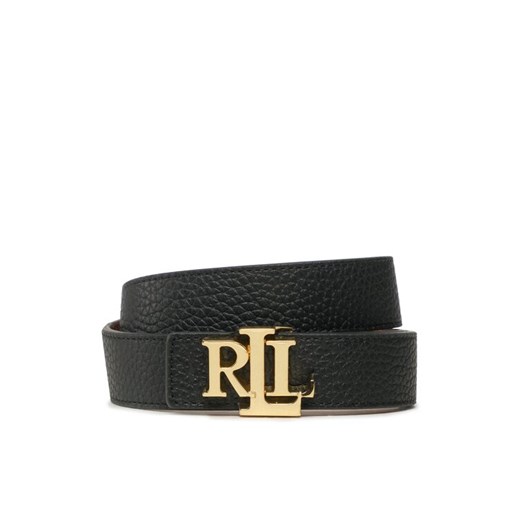 Pasek Damski Lauren Ralph Lauren 412912039001 Czarny ze sklepu eobuwie.pl w kategorii Paski damskie - zdjęcie 182024604
