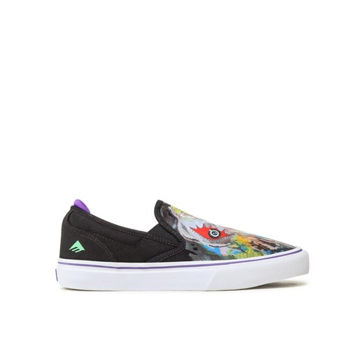 Tenisówki Emerica Wino G6 Slip-On X Dinosaur Jr. 6107000253 Czarny ze sklepu eobuwie.pl w kategorii Trampki męskie - zdjęcie 182025034