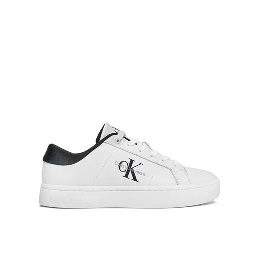 Sneakersy Calvin Klein Jeans Classic Cupsole Lowlaceup Lth Wn YW0YW01444 Biały ze sklepu eobuwie.pl w kategorii Buty sportowe damskie - zdjęcie 182025393