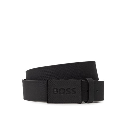 Pasek Męski Boss Icon-S1 50471333 Czarny ze sklepu eobuwie.pl w kategorii Paski męskie - zdjęcie 182025474