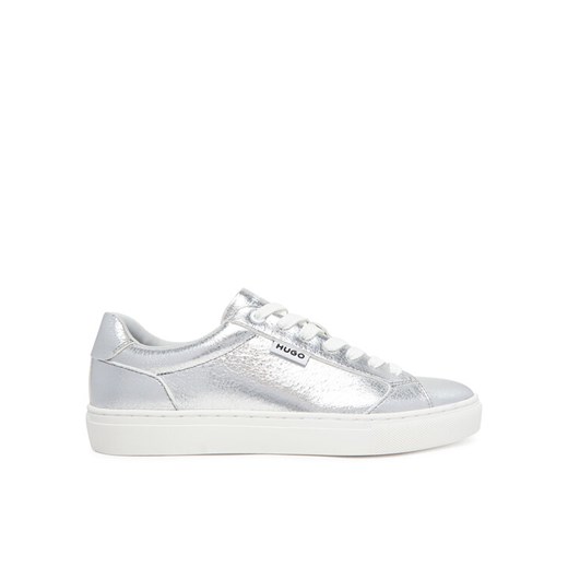 Sneakersy HUGO 50541657 040 Srebrny ze sklepu eobuwie.pl w kategorii Buty sportowe damskie - zdjęcie 182025492