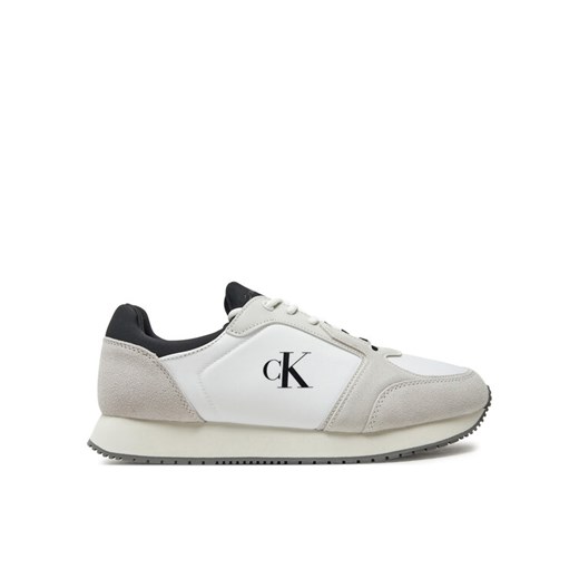 Sneakersy Calvin Klein Jeans Retro Sock Runner Mg Wmm YM0YM01152 Biały ze sklepu eobuwie.pl w kategorii Buty sportowe męskie - zdjęcie 182025514