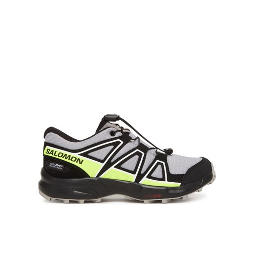 Trekkingi Salomon Speedcross Waterproof L47810200 Szary ze sklepu eobuwie.pl w kategorii Buty trekkingowe dziecięce - zdjęcie 182025620