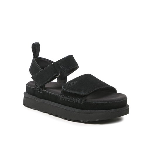 Sandały Ugg W Goldenstar Sandals 1136783 Czarny ze sklepu eobuwie.pl w kategorii Sandały damskie - zdjęcie 182025724