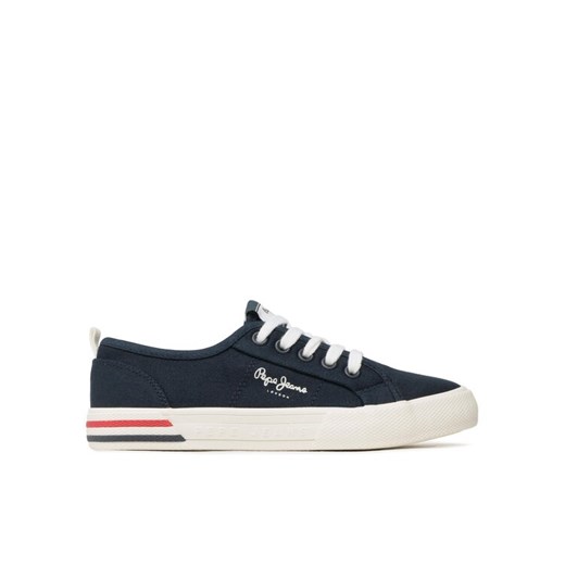 Tenisówki Pepe Jeans Brady Basic Boy PBS30549 Granatowy ze sklepu eobuwie.pl w kategorii Trampki dziecięce - zdjęcie 182025790