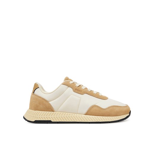 Sneakersy BOSS Titanium 50536469 Beżowy ze sklepu eobuwie.pl w kategorii Buty sportowe męskie - zdjęcie 182025831