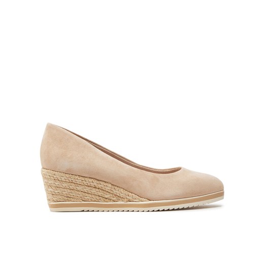 Espadryle Tamaris 1-22303-42 Beżowy ze sklepu eobuwie.pl w kategorii Czółenka - zdjęcie 182025903