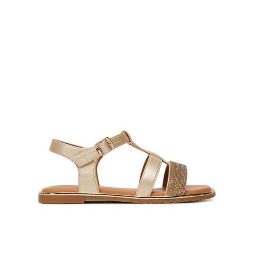 Sandały Tommy Hilfiger T3A2-33781-1372 M Złoty ze sklepu eobuwie.pl w kategorii Sandały dziecięce - zdjęcie 182025962