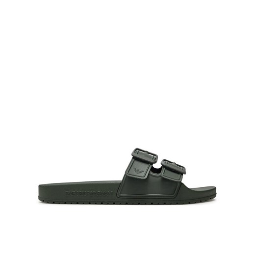 Klapki Emporio Armani XVPS09 XN998 S132 Khaki ze sklepu eobuwie.pl w kategorii Klapki męskie - zdjęcie 182026020