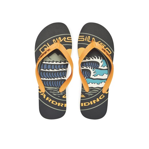 Japonki Quiksilver AQYL101427 Pomarańczowy ze sklepu eobuwie.pl w kategorii Klapki męskie - zdjęcie 182026094