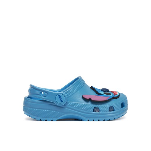 Klapki Crocs Stitch Classic Clog K 209464 Niebieski ze sklepu eobuwie.pl w kategorii Klapki dziecięce - zdjęcie 182026184
