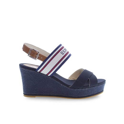 Sandały U.S. Polo Assn. Alyss ALYSSA010 Niebieski ze sklepu eobuwie.pl w kategorii Sandały damskie - zdjęcie 182026331