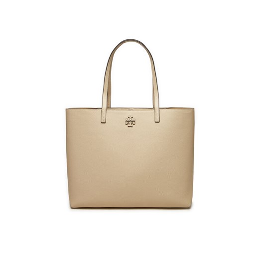 Torebka Tory Burch Mcgraw Tote 152221 Écru ze sklepu eobuwie.pl w kategorii Torebki damskie - zdjęcie 182026472
