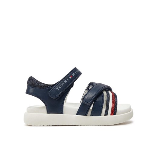 Sandały Tommy Hilfiger Strippes Velcro Sanadal T1A2-33234-0326 M Granatowy ze sklepu eobuwie.pl w kategorii Sandały dziecięce - zdjęcie 182026532