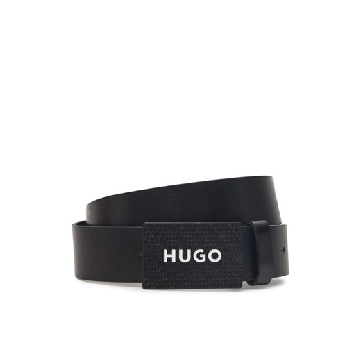 Pasek Męski HUGO 50536879 Czarny ze sklepu eobuwie.pl w kategorii Paski męskie - zdjęcie 182026634