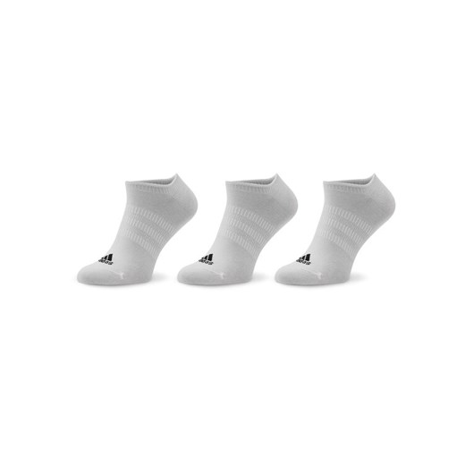 Skarpety stopki unisex adidas Thin and Light No-Show Socks 3 Pairs HT3463 Biały ze sklepu eobuwie.pl w kategorii Skarpetki męskie - zdjęcie 182026661