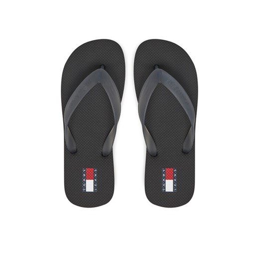 Japonki Tommy Jeans Tjw Logo Flip Flop EN0EN02447 Czarny ze sklepu eobuwie.pl w kategorii Klapki damskie - zdjęcie 182026922