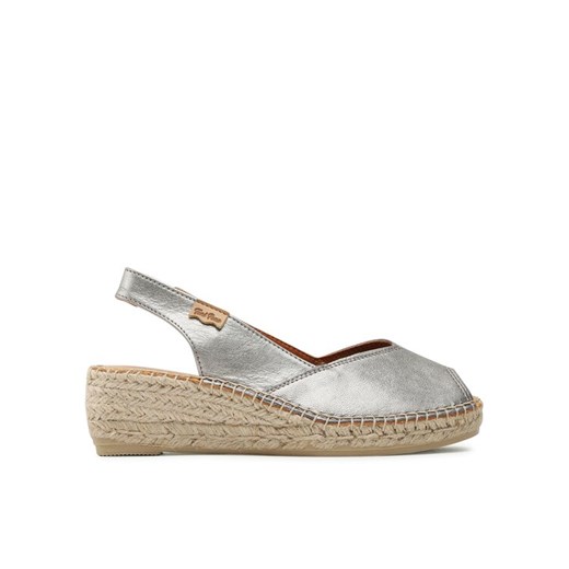 Espadryle Toni Pons Bernia-P Srebrny ze sklepu eobuwie.pl w kategorii Espadryle damskie - zdjęcie 182027003