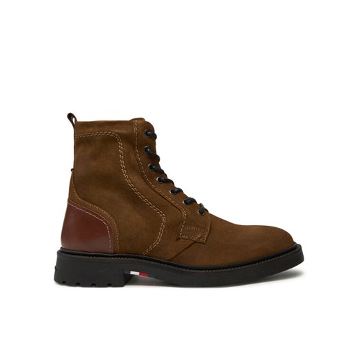 Kozaki Tommy Hilfiger FM0FM05105 Brązowy ze sklepu eobuwie.pl w kategorii Buty zimowe męskie - zdjęcie 182027113