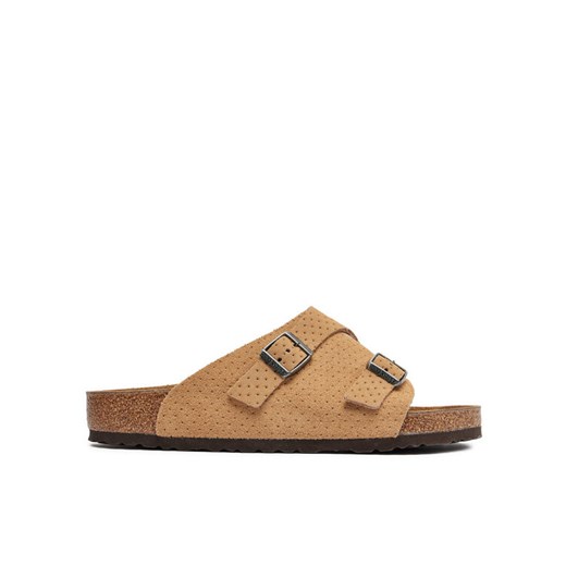 Klapki Birkenstock Zürich 1027036 Beżowy ze sklepu eobuwie.pl w kategorii Klapki męskie - zdjęcie 182027292
