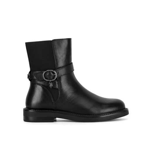 Botki U.S. Polo Assn. ZOFIA001W/DLE1 Czarny ze sklepu eobuwie.pl w kategorii Botki - zdjęcie 182027393