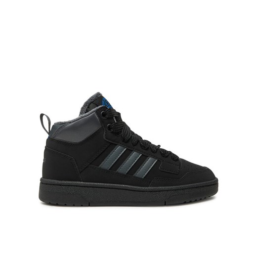 Sneakersy adidas Rapid Court Mid Winterized JR2804 Czarny ze sklepu eobuwie.pl w kategorii Buty sportowe dziecięce - zdjęcie 182027400