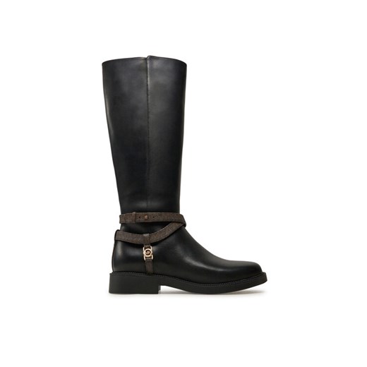 Kozaki MICHAEL Michael Kors Abigail Leather Riding Boot 40F4ABMB7L Czarny ze sklepu eobuwie.pl w kategorii Kozaki damskie - zdjęcie 182027461