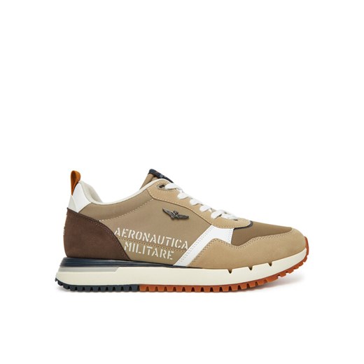 Sneakersy Aeronautica Militare 251SC283CT3544 Beżowy ze sklepu eobuwie.pl w kategorii Buty sportowe męskie - zdjęcie 182027464