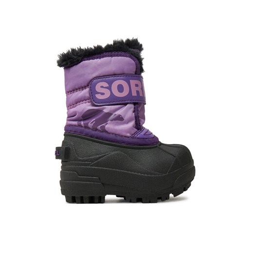 Śniegowce Sorel Snow Commander™ 2114102514 Fioletowy ze sklepu eobuwie.pl w kategorii Buty zimowe dziecięce - zdjęcie 182027584