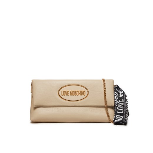Torebka LOVE MOSCHINO JC4034PP1LLE111A Écru ze sklepu eobuwie.pl w kategorii Kopertówki - zdjęcie 182027612