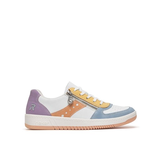 Sneakersy Rieker M5520-91 Biały ze sklepu eobuwie.pl w kategorii Buty sportowe damskie - zdjęcie 182027624