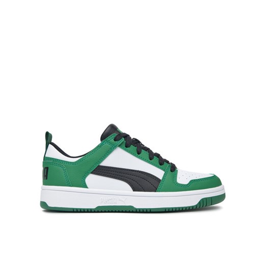 Sneakersy Puma REBOUND LAYUP LO SL JR 37049024 Zielony ze sklepu eobuwie.pl w kategorii Buty sportowe dziecięce - zdjęcie 182027672