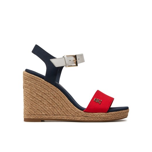 Espadryle Tommy Hilfiger FW0FW08053 Granatowy ze sklepu eobuwie.pl w kategorii Sandały damskie - zdjęcie 182027722