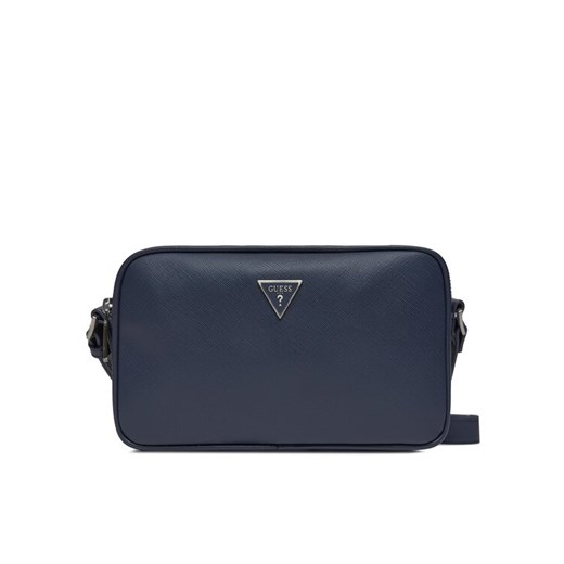 Saszetka Guess Certosa Saffiano Eco Mini Bags HMECSA P3329 Granatowy ze sklepu eobuwie.pl w kategorii Saszetki - zdjęcie 182027723