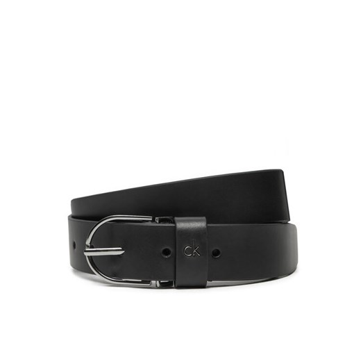 Pasek Damski Calvin Klein Ck Metal Loop Rnd Buckle 3.0 K60K612861 Czarny ze sklepu eobuwie.pl w kategorii Paski damskie - zdjęcie 182027772