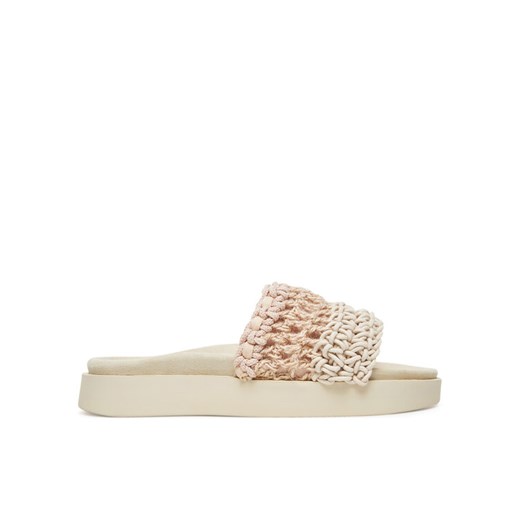 Klapki Inuikii Loose Knitted 70104-110 Beżowy ze sklepu eobuwie.pl w kategorii Klapki damskie - zdjęcie 182027773