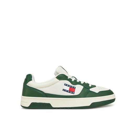 Sneakersy Tommy Jeans (New) Tjm Cupsole Leather Ess EM0EM01443 Biały ze sklepu eobuwie.pl w kategorii Buty sportowe męskie - zdjęcie 182027794