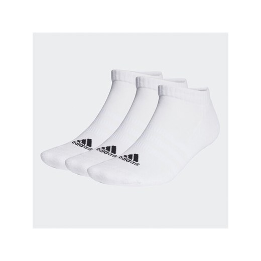 Skarpety stopki unisex adidas Cushioned Low-Cut Socks 3 Pairs HT3434 Biały ze sklepu eobuwie.pl w kategorii Skarpetki damskie - zdjęcie 182027800