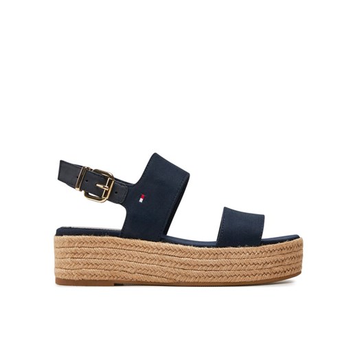 Espadryle Tommy Hilfiger FW0FW07885 Granatowy ze sklepu eobuwie.pl w kategorii Sandały damskie - zdjęcie 182027872