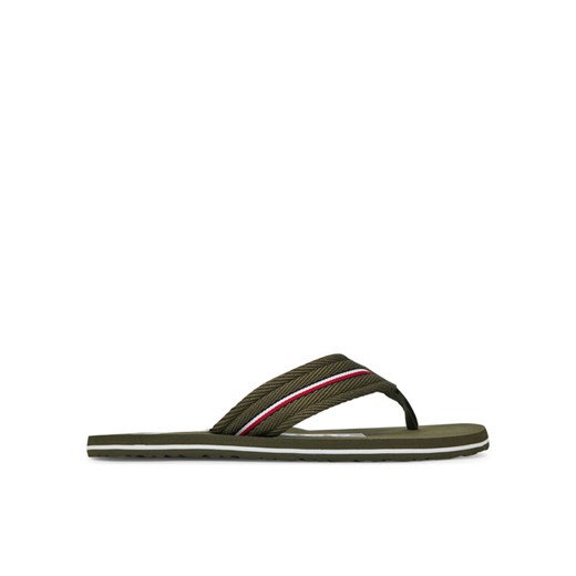 Japonki Tommy Hilfiger Corporate Hilfiger Beach FM0FM05436 Czerwony ze sklepu eobuwie.pl w kategorii Klapki męskie - zdjęcie 182027961
