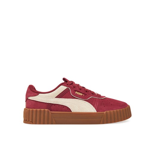 Sneakersy Puma Carina 3.0 Luxe SD 400725 01 Bordowy ze sklepu eobuwie.pl w kategorii Buty sportowe damskie - zdjęcie 182028163