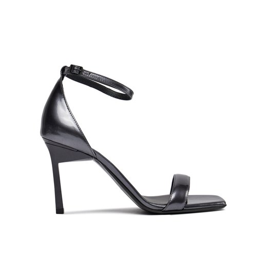 Sandały Calvin Klein Geo Stil Square Sandal 90-Pearl HW0HW01993 Czarny ze sklepu eobuwie.pl w kategorii Sandały damskie - zdjęcie 182028243