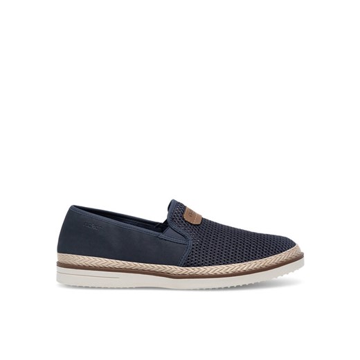 Espadryle Rieker B2366-14 Niebieski ze sklepu eobuwie.pl w kategorii Półbuty męskie - zdjęcie 182028263