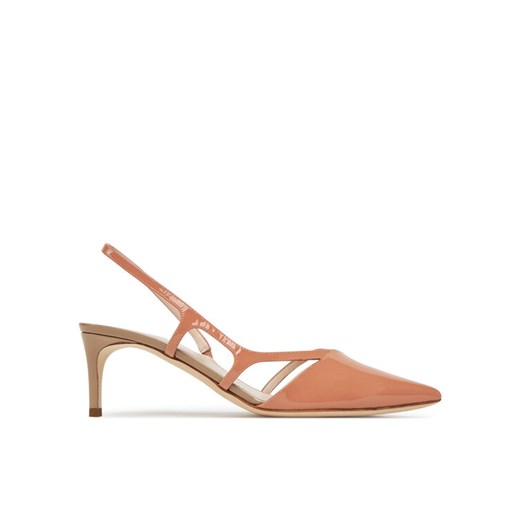 Sandały Pollini PA10105C0MPC160A Beżowy ze sklepu eobuwie.pl w kategorii Czółenka - zdjęcie 182028273