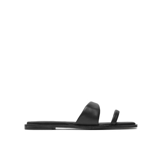 Klapki Calvin Klein Flat Slide Lth HW0HW02071 Czarny Calvin Klein 36 eobuwie.pl
